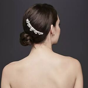 Silver Hair Scroll Comb